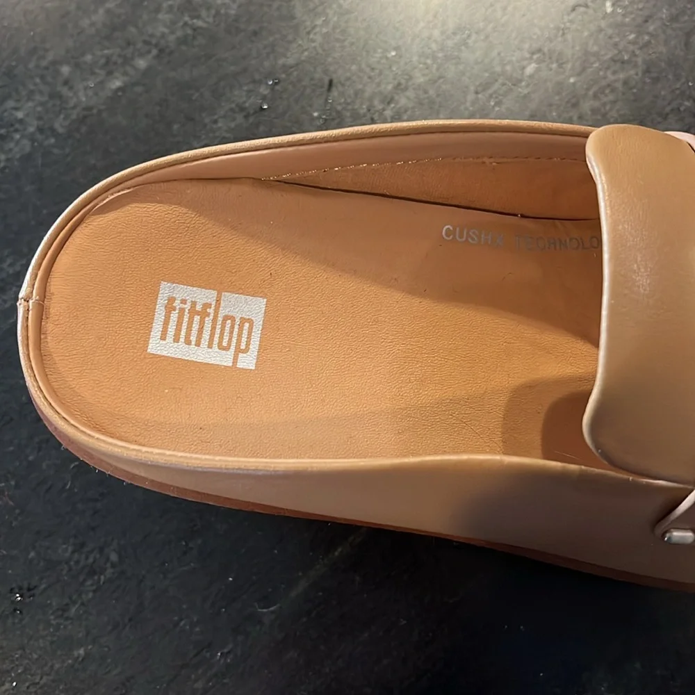 Fitflop Platform Mules sz 6. Light Tan - Picture 4 of 9